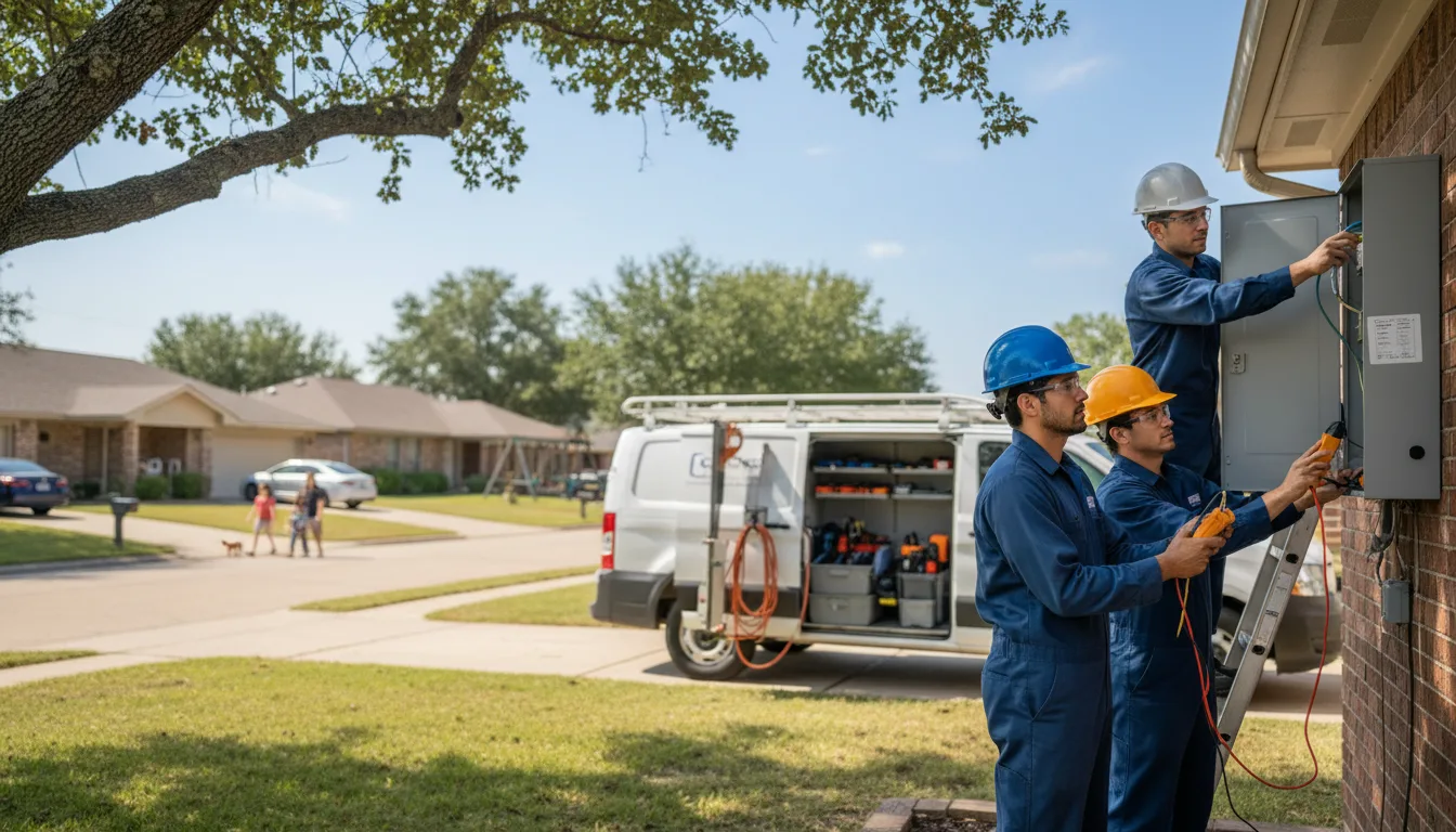 Certified electrician providing emergency electrical services in Leburn, KY